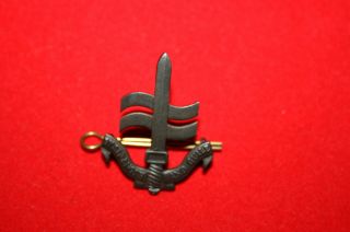 British Royal Marines Commando Sbs Special Boat Service Badge Bronze