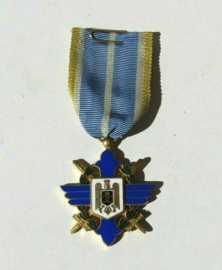 Kingdom Of Romania Romanian Order Of Aeronautical Virtues Medal Knight Officer