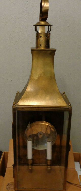 Vintage Brass Wall Sconce/light Lamp/lantern - Candelabra Lights - 28 " Tall