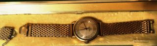 Omega 14k mens gold Chronometre watch 1971 2