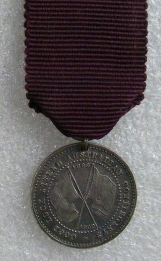 Australian Medalet: Boer War 1899 - 1900 Aust Contingents 1900