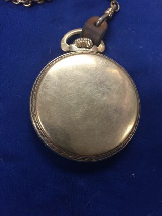 Elgin 575 USA 15 Jewel Pocket Watch With Chain Part 3