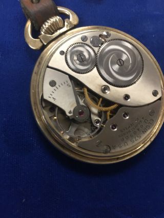 Elgin 575 USA 15 Jewel Pocket Watch With Chain Part 4