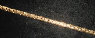 Solid 12K Gold Art Deco Heavy Rare Necklace wear or scrap 45.  9 G 4