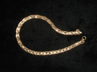 Solid 12K Gold Art Deco Heavy Rare Necklace wear or scrap 45.  9 G 5