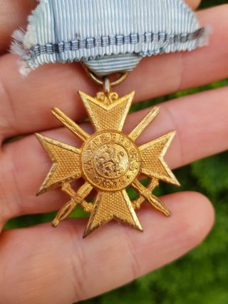 Rrr Rare Bulgarian Royal Soldier Cross For Bravery 1st Class Wwi