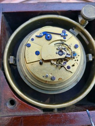 Antique Marine Chronometer Ship Clock.  I Gibbons Patentee 1820s - 1840s breguet 10
