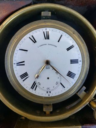 Antique Marine Chronometer Ship Clock.  I Gibbons Patentee 1820s - 1840s breguet 11