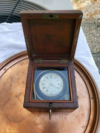 Antique Marine Chronometer Ship Clock.  I Gibbons Patentee 1820s - 1840s breguet 4