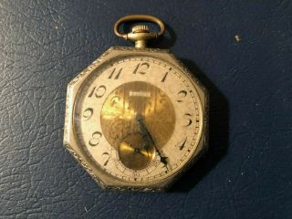 Elgin Octagonal Pocket Watch Grade 303 (1924)