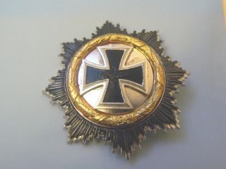1957,  Germany Cross Star,  Gold Veterans 1941 Replacement.  Very Rare
