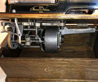 ANTIQUE EDISON HOME CYLINDER PHONOGRAPH Capable To Play 2 or 4 Minute Cylinder. 10
