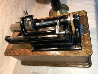 ANTIQUE EDISON HOME CYLINDER PHONOGRAPH Capable To Play 2 or 4 Minute Cylinder. 11