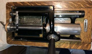 ANTIQUE EDISON HOME CYLINDER PHONOGRAPH Capable To Play 2 or 4 Minute Cylinder. 12