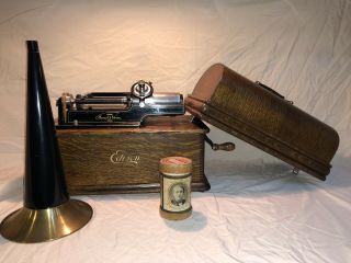 Antique Edison Home Cylinder Phonograph Capable To Play 2 Or 4 Minute Cylinder.