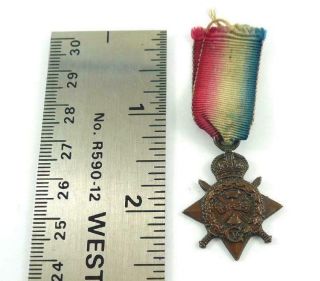 World War I Canada 1914 - 1915 Star Miniature Medal With Ribbon
