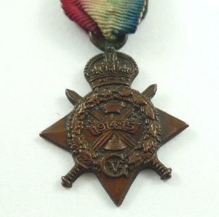 World War I Canada 1914 - 1915 Star Miniature Medal with Ribbon 2