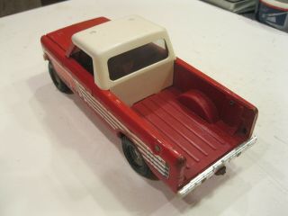 Ertl International Scout Pickup Truck Vintage 1/16 scale Red Stamped Metal Toy 5