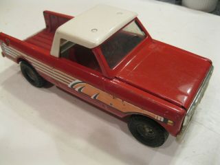 Ertl International Scout Pickup Truck Vintage 1/16 scale Red Stamped Metal Toy 7