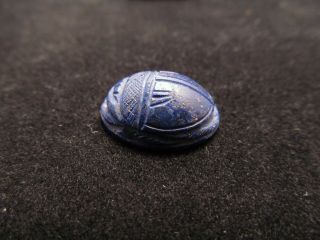 Ancient Egyptian Ptolemaic Lapis Lazuli Scarab Seal w/ Greek Solder Very Rare 4