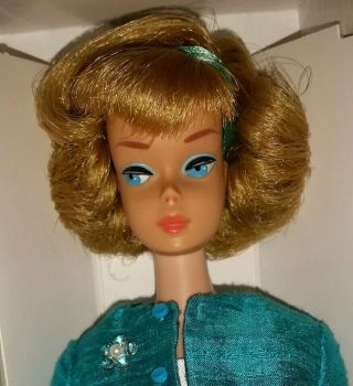 Exquisite Vintage Barbie Blonde Sidepart American Girl Nm W/ooak Custom Fashion