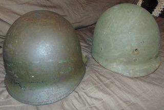 Wwii Ww2 Us Army Usmc Late War Combat Helmet With Liner