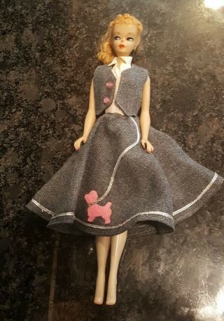 Vintage 1959 Mattel Barbie 2 Blonde Doll Auburn Japan Feet 59 11