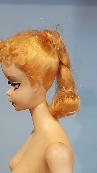 Vintage 1959 Mattel Barbie 2 Blonde Doll Auburn Japan Feet 59 4