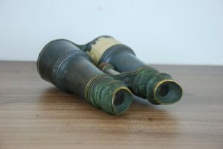 Us Army Signal Officer Ww1 French Made Field Glasses Binoculars Marchand