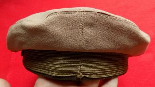 RARE WWII SYDNEY AUSTRALIAN MADE SEMI CRUSHER US OFFICERS VISOR CAP 6