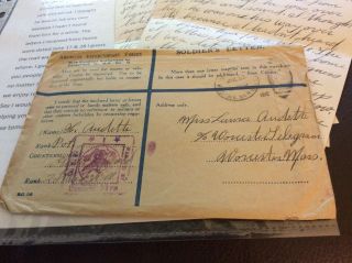 Ww1 Letter Adv.  Ord.  Depot 1 Apo 712 France,  Been Here 4 Months,  Trans