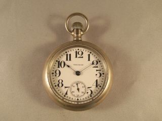 Vintage Waltham Railroad Style Dial Pocket Watch