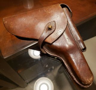 Rare Ss Wwii German P08 Luger ? Holster Pistol Military Gun Ww2