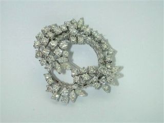 $55,  000 TIFFANY & CO.  ANTIQUE DIAMOND 10.  50CTW F/VVS PLATINUM RARE BROOCH - $99 8