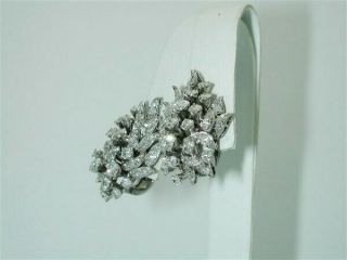 $29,  000 DIAMOND PLATINUM MARQUISE/ROUND CLUSTER 3.  50CT F/VS EARRINGS - ANTIQUE $99 4