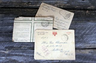 Two Wartime Letters From Soldier In Hq Co,  312th Infantry/78th Division Content