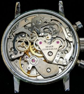 Vtg Tag Heuer Valjoux 7733 Chronograph 7721 Men ' s Watch Poor Man ' s Carrera 8