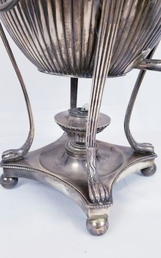 Antique 18th Century Georgian Solid Sterling Silver Samovar 4560 Grams 4