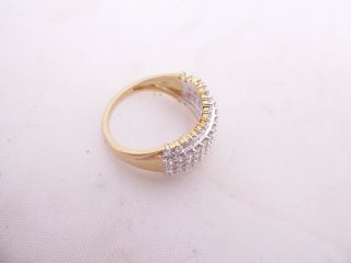 18ct gold 1.  50ct diamond ring,  baguette round cut cluster 18k 750 2