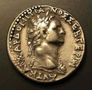 Ancient Roman Silver Tetradrachm - Domitian - Antioch - 81 - 96 A.  D.