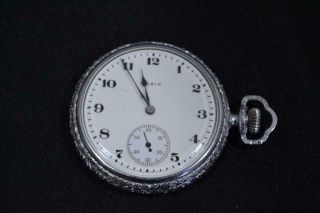 Vintage Elgin Ornate 7 Jewel Pocket Watch Model 6 Size 16 Grade 290