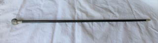 " The Welch Regiment " Swagger Stick With Sterling Silver Knob - Circa 1936