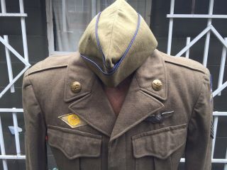 Named WWII US Army air corps AIRBORNE TROOP CARRIER Corporal Tunic With Wings 5