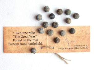 Historic Lead Balls Battle Relic Germany Vintage Ww1 Wwi Great War Gift