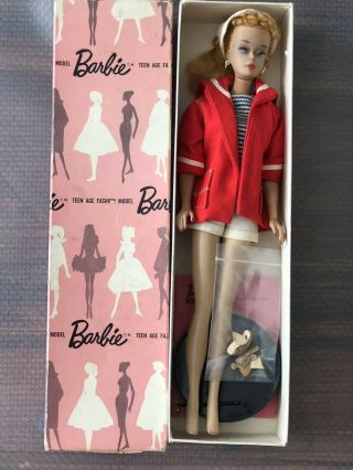 Vintage 1960’s 3 Blonde Pink Silhouette Dressed Box Ponytail Barbie 11