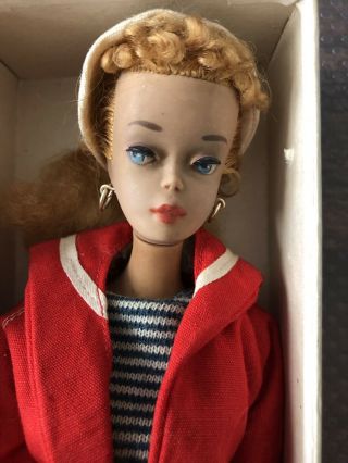 Vintage 1960’s 3 Blonde Pink Silhouette Dressed Box Ponytail Barbie 3