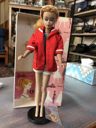 Vintage 1960’s 3 Blonde Pink Silhouette Dressed Box Ponytail Barbie 4