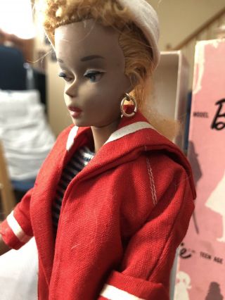 Vintage 1960’s 3 Blonde Pink Silhouette Dressed Box Ponytail Barbie 5