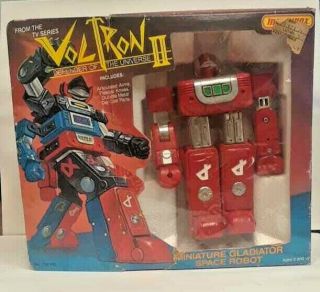 Vintage 1984 Matchbox Voltron Ii Mini Gladiatorspace Robot Red In Org Box Lae010