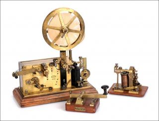 Antique Morse – Telegraph Station Favarger & Cie.  Switzerland,  1880